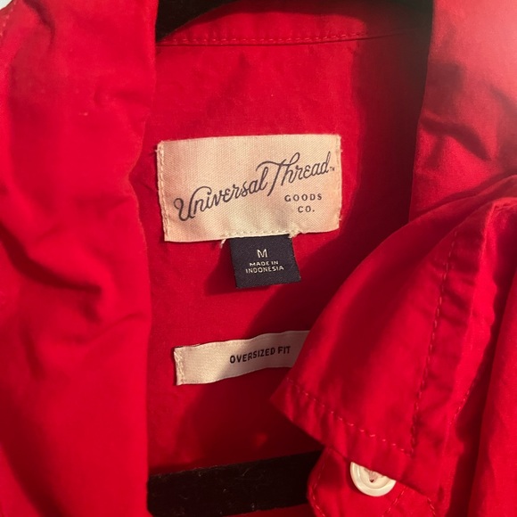 Universal Thread Red Button-Up Shirt - Picture 2 of 2
